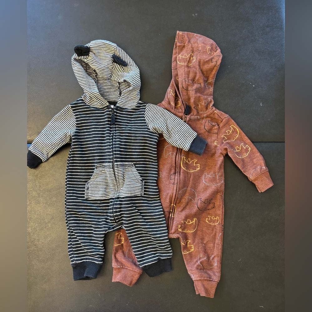 Carter's Navy and Rust Kids one piece